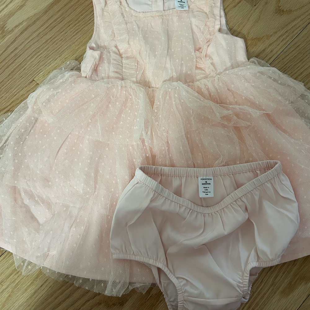 Pink Ruffled Tulle Dress - Picture 2 of 5